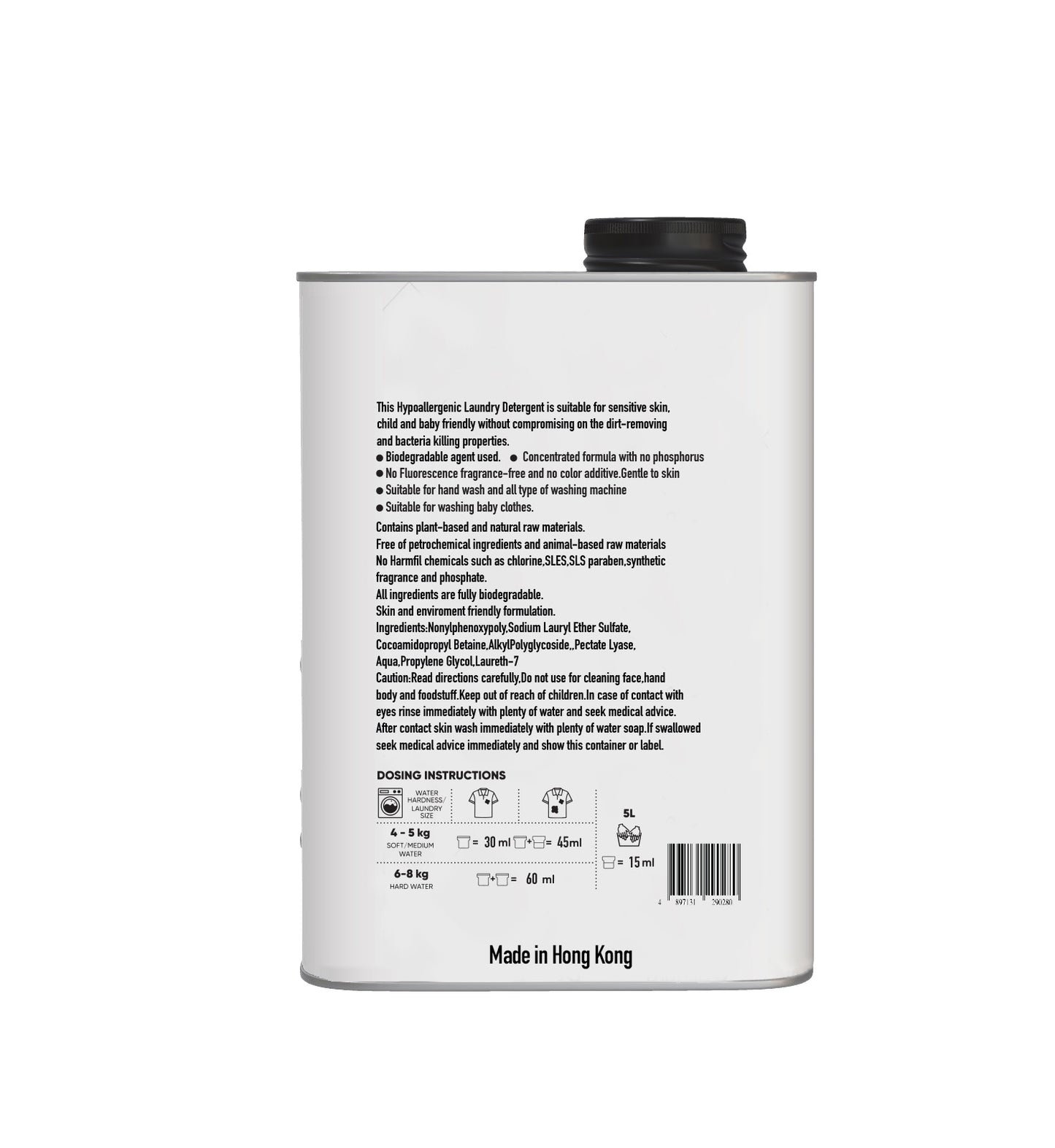 01 Hypoallergenic Laundry Detergent (1L)